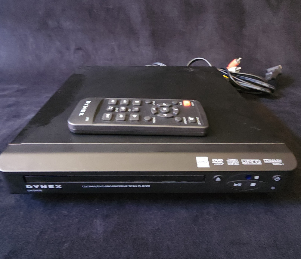 Dynex DX-DVD2 DVD Player Black - Remote & RCA Cables Included - Works Perfectly